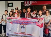 Anggota Paskibra Nasional dan Provinsi Asal Kabupaten Sikka Tiba di Maumere
