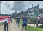 Satgas Yonif 763/SBA Kibarkan Semangat Merah Putih Bersama Warga Perbatasan Papua Barat Daya