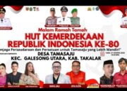 Semarak Malam Ramah Tamah HUT RI ke-80 di Desa Tamasaju Galesong Utara