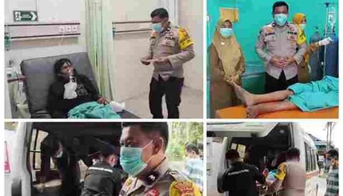 Pemudik Batuk Darah di Sorek Satu, Polisi dan Warga Bergerak Cepat Selamatkan Nyawa