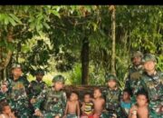 Satgas Yonif 763/SBA Pos Joshiro Gelar Pemeriksaan Kesehatan, Warga Kampung Hamaran Sambut Antusias