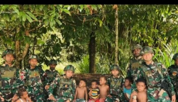 Satgas Yonif 763/SBA Pos Joshiro Gelar Pemeriksaan Kesehatan, Warga Kampung Hamaran Sambut Antusias