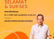 ARUN Kalbar Sampaikan Ucapan Selamat atas Pelantikan Dr. H. Ferry Joko Juliantono sebagai Menteri Koperasi RI