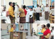 Pembukaan Bulan Rosario di Stasi Santa Theresia Urung Pigang Diawali dengan Misa Kudus