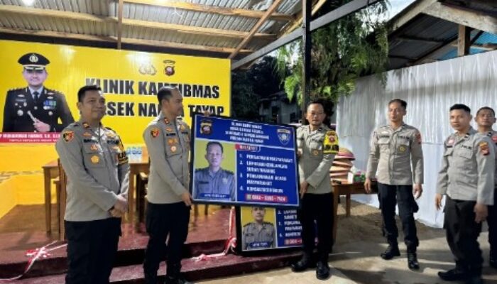 Kapolres Ketapang Resmikan Klinik Kamtibmas Polsek Nanga Tayap untuk Tingkatkan Pelayanan Kepolisian
