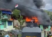 Sinergi Cepat Polri Kendalikan Kebakaran di Kompleks Kodam Lama Jayapura