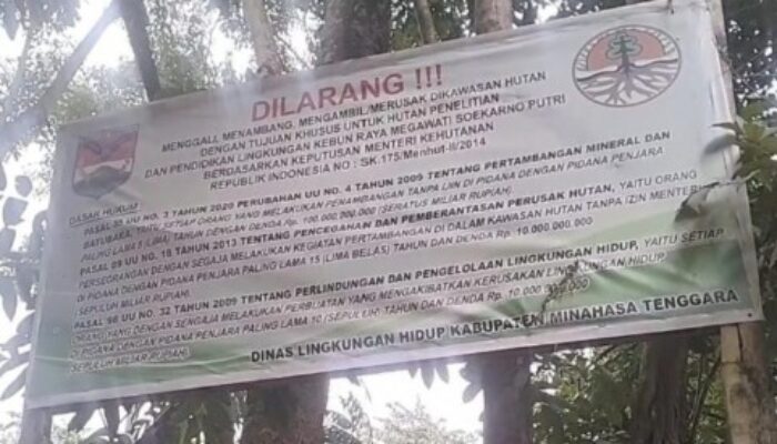 Polda Sulut Dinilai Belum Maksimal Tangani Tambang Ilegal, Hutan Konservasi Megawati Soekarnoputri Kian Terancam