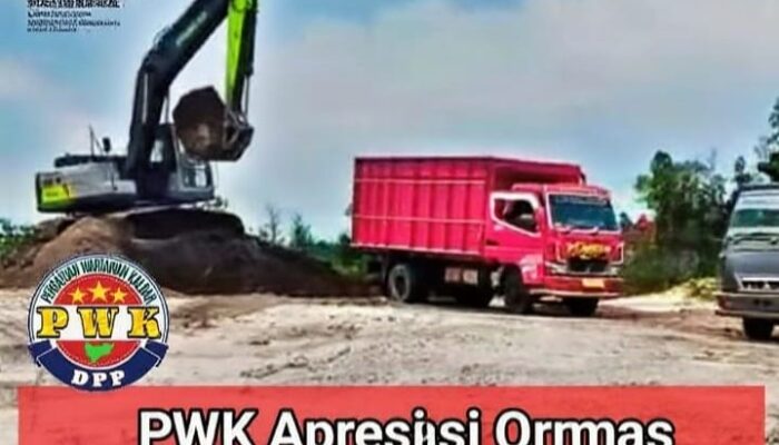 PWK Apresiasi Ormas PETIR Perbaiki Ruas Jalan KM 23–KM 26 di Ketapang