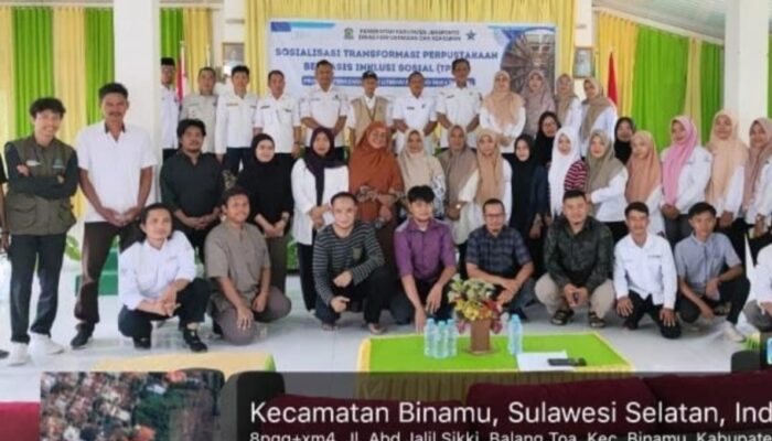 Sosialisasi Transformasi Perpustakaan Berbasis Inklusi Sosial, Dorong Semangat Literasi di Jeneponto