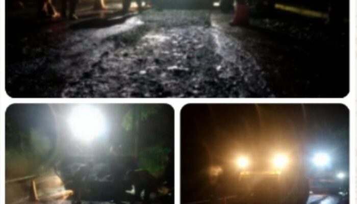 Rekonstruksi Jalan Jalancagak–Batas Purwakarta Dikerjakan Saat Basah Usai Hujan, Mutu Aspal Diduga Tidak Optimal