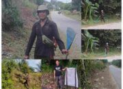 Dari Aksi Tunggal Jadi Gerakan Warga: Iwan Alias Bagok Bersihkan Lingkungan Desa Sialang Bungkuk