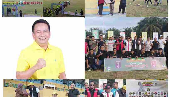 Anggota DPRD Pelalawan H. Asmadi Resmi Buka Open Turnamen Sepak Bola Terbangiang Cup V 2025, Hadiah Tembus Rp. 60 Juta.