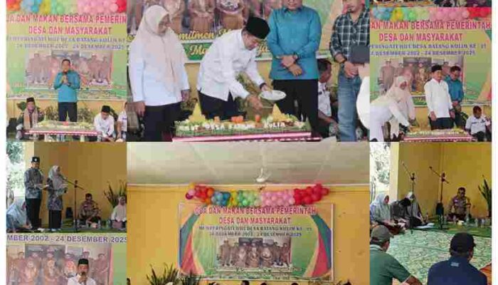 H.M. Bakri Anggota DPRD Pelalawan Hadiri HUT ke-23 Desa Batang Kulim,  Jalan Poros Jadi Harapan Warga