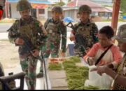 Satgas Kewilayahan Yonif 763/SBA Tingkatkan Ekonomi Masyarakat Kampung Aisyo