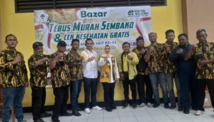 Tebus Murah Sembako dan Cek Kesehatan Gratis Warnai HUT ke-61 Partai Golkar