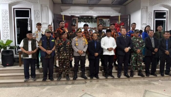 Pemuda Pancasila Pelalawan Turut Bantu Pengamanan Malam Natal 2025 di Pangkalan Kerinci
