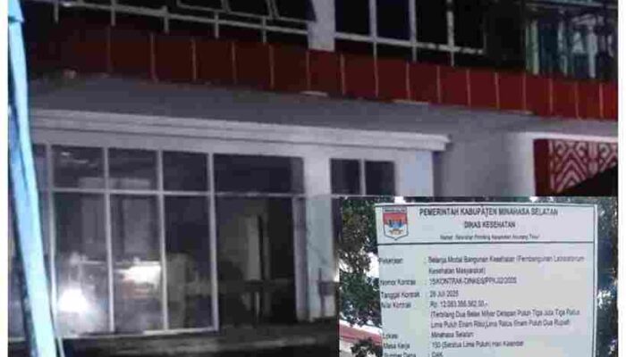 Dana Alokasi Khusus Rp12 Miliar untuk Laboratorium Kesehatan Minsel Diduga Bocor, Bagaimana Nasib Bangunan dan Pekerja?
