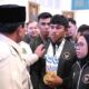 Presiden Prabowo Subianto memberikan apresiasi kepada atlet SEA Games Indonesia di Istana Negara Jakarta