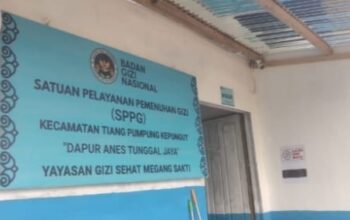 Aktivitas dapur Program Makanan Bergizi Gratis di Desa Simpang Gegas Kecamatan TPK Kabupaten Musi Rawas