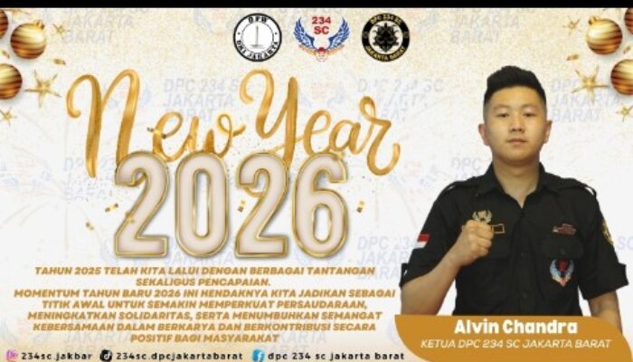 Ketua 234 SC Jakarta Barat Sambut Tahun Baru 2026: Optimisme Baru untuk Solidaritas dan Pengabdian Sosial