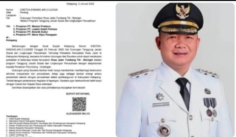 Kondisi jalan rusak Tumbang Titi–Beringin di Kabupaten Ketapang yang direncanakan diperbaiki melalui program CSR perusahaan