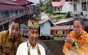 Kondisi proyek pengembangan kawasan Teluk Keluang di Kabupaten Ketapang yang disorot publik.