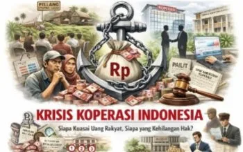 Krisis Koperasi Indonesia: Dari Pelang di Ketapang hingga Putusan Pengadilan, Siapa Menguasai Uang Rakyat dan Siapa Kehilangan Hak? Ilustrasi krisis koperasi Indonesia, uang rakyat, audit, dan putusan hukum Indosurya serta Pelang Ketapang