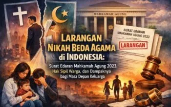 Larangan Nikah Beda Agama di Indonesia: Surat Edaran Mahkamah Agung 2023, Hak Sipil Warga, dan Dampaknya bagi Masa Depan Keluarga Ilustrasi kebijakan Surat Edaran Mahkamah Agung 2023 tentang larangan pencatatan nikah beda agama dan dampaknya terhadap hak sipil keluarga di Indonesia