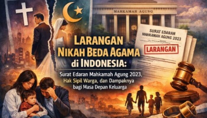 Larangan Nikah Beda Agama di Indonesia: Surat Edaran Mahkamah Agung 2023, Hak Sipil Warga, dan Dampaknya bagi Masa Depan Keluarga