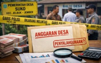 Ilustrasi dugaan penyalahgunaan Dana Desa di Desa Suko, Kecamatan Jelbuk, Kabupaten Jember.