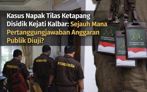 Penyidik Kejati Kalbar melakukan penggeledahan dalam penyidikan dugaan korupsi anggaran kegiatan Napak Tilas Ketapang