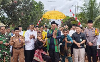 SAFARI RAMADHAN HARI KETIGA di Masjid Al-Hikmah Dusun Tobak, Desa Penjawaan, Kecamatan Sandai, Selasa, 24 Februari 2026.