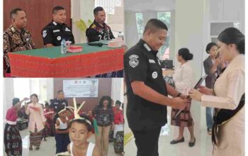 Bupati Sikka Juventus Prima Yoris Kago mengukuhkan Bunda Literasi Kabupaten Sikka 2026–2029 di Maumere dorong gerakan 30 menit baca buku