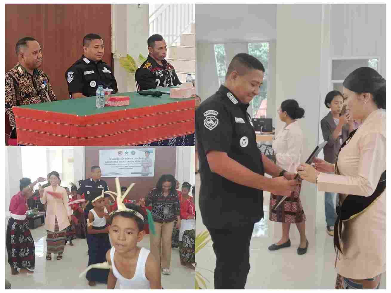 Bupati Sikka Juventus Prima Yoris Kago mengukuhkan Bunda Literasi Kabupaten Sikka 2026–2029 di Maumere dorong gerakan 30 menit baca buku