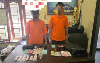 Polres Langkat Terima Pelimpahan Dua Diduga Pelaku Narkotika dari Pos Kamla Pangkalan Susu