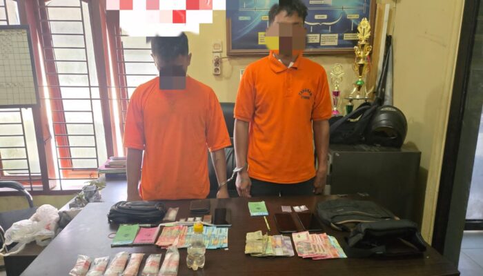 Polres Langkat Terima Pelimpahan Dua Diduga Pelaku Narkotika dari Pos Kamla Pangkalan Susu
