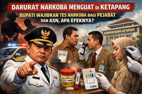 Ilustrasi tes narkoba bagi pejabat dan ASN di Pemerintah Kabupaten Ketapang sebagai bagian dari kebijakan Bupati untuk memberantas narkoba dan menjaga integritas birokrasi.