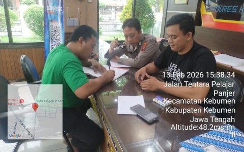 Laporan pidana siber di Polres Kebumen terkait dugaan pencemaran nama baik terhadap oknum LPKSM Kresna oleh dua akun media sosial Facebook dan TikTok