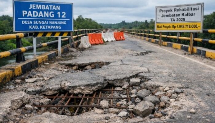 Dugaan Penyimpangan Proyek Infrastruktur Kalbar: Jembatan Padang 12 Ketapang Rusak Dini, Bagaimana Pengawasan Anggaran Rp4,9 Miliar?