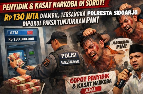 dugaan pelanggaran penyidik Polresta Sidoarjo Jawa Timur