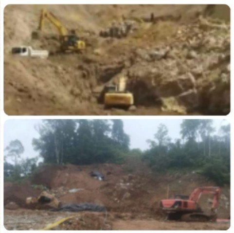 Tambang ilegal Ratatotok hutan lindung Minahasa Tenggara Sulawesi Utara
