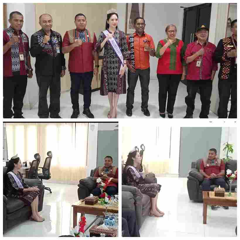 Melissa Sonia Foris Putri Indonesia NTT 2026 audiensi dengan