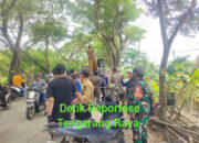 Babinsa Bersinergi Monitoring Penertiban Bangunan Liar di Pakuhaji Penertiban Bangunan Liar di Wilayah Pakuhaji