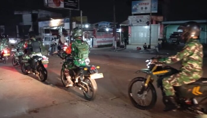Koramil 04/Cikupa Kerahkan Maung Patroli Malam untuk Menjaga Keamanan Wilayah Tigaraksa