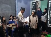 Kapolsek Medang Deras AKP A.H. Sagala Serahkan Bantuan Sosial ke Keluarga Korban Tenggelam