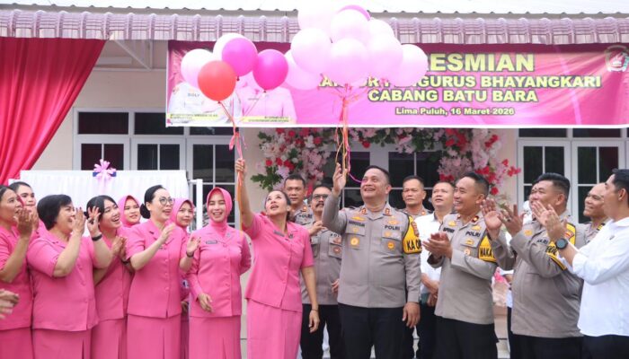 Kapolres Batu Bara AKBP Doly Nelson Resmikan Kantor Bhayangkari Cabang Batu Bara