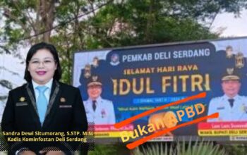 Videotron Ucapan Idul Fitri Bupati & Wabup di Medan Bukan Dipasang Pemkab Deli Serdang