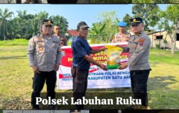 Perkuat Solidaritas Sosial, Polres Batu Bara Gelar Aksi Jum’at Berkah Serentak