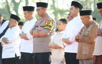 Polres Langkat Amankan Pelaksanaan Sholat Idul Fitri 1447 H, Ribuan Jamaah Khusyuk Beribadah