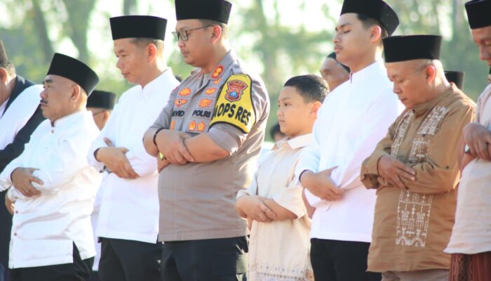 Polres Langkat Amankan Pelaksanaan Sholat Idul Fitri 1447 H, Ribuan Jamaah Khusyuk Beribadah
